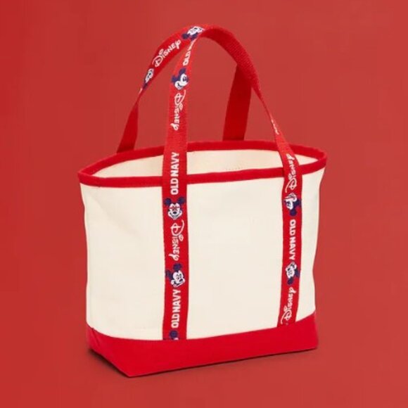 Old Navy x Disney Mini Tote Bag Mickey Mouse Canvas - Picture 4 of 7